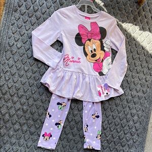 Minnie Mouse Purple Pajama Set